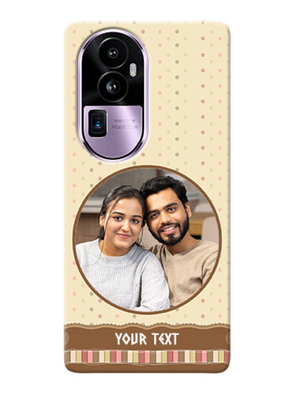 Custom Reno 10 Pro Plus 5G Mobile Cases: Brown Dotted Mobile Case Design