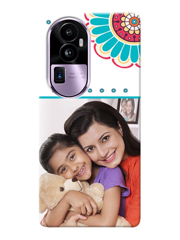 Custom Reno 10 Pro Plus 5G custom mobile phone cases: Flower Design