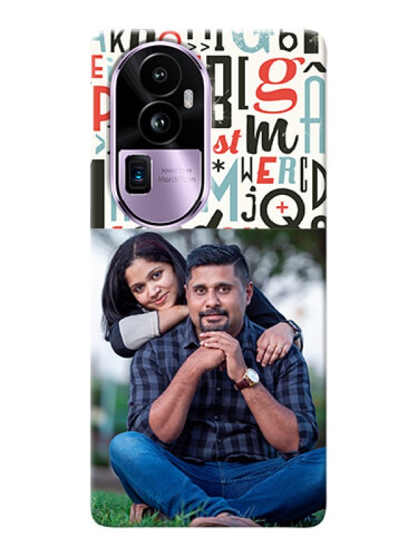 Custom Reno 10 Pro Plus 5G custom mobile phone covers: Alphabet Design