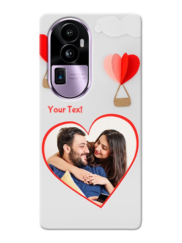 Custom Reno 10 Pro Plus 5G Phone Covers: Parachute Love Design