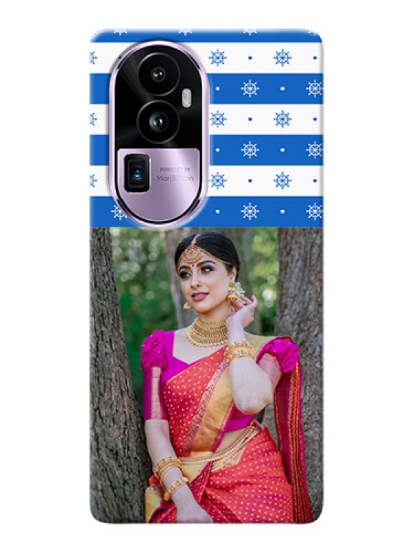 Custom Reno 10 Pro Plus 5G custom mobile covers: Snow Pattern Design