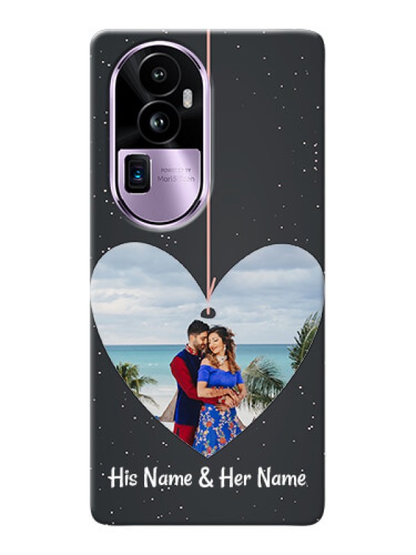 Custom Reno 10 Pro Plus 5G custom phone cases: Hanging Heart Design