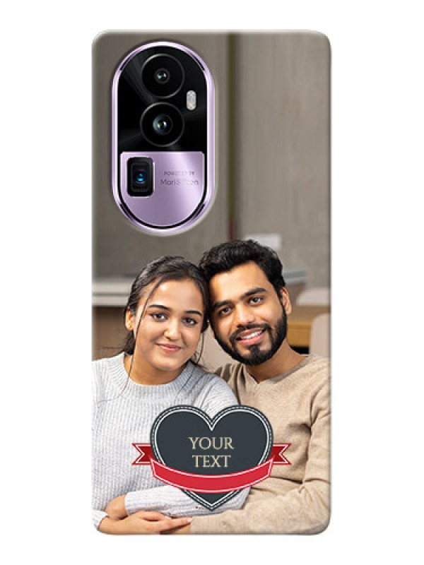 Custom Reno 10 Pro Plus 5G mobile back covers online: Just Married Couple Design