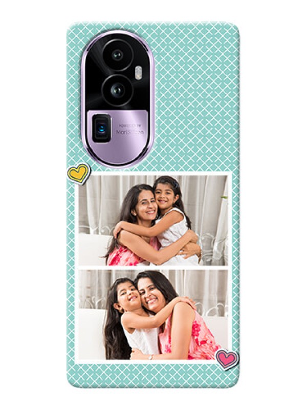 Custom Reno 10 Pro Plus 5G Custom Phone Cases: 2 Image Holder with Pattern Design