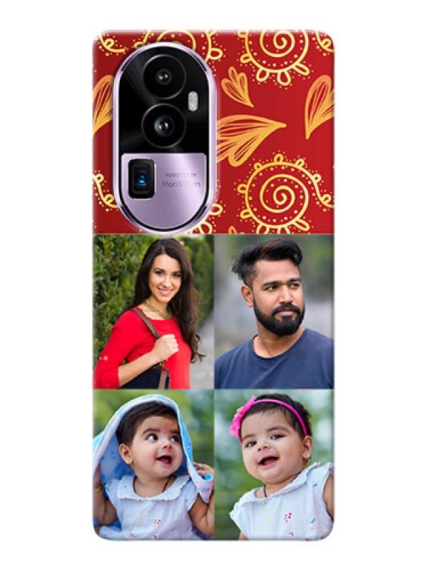Custom Reno 10 Pro Plus 5G Mobile Phone Cases: 4 Image Traditional Design