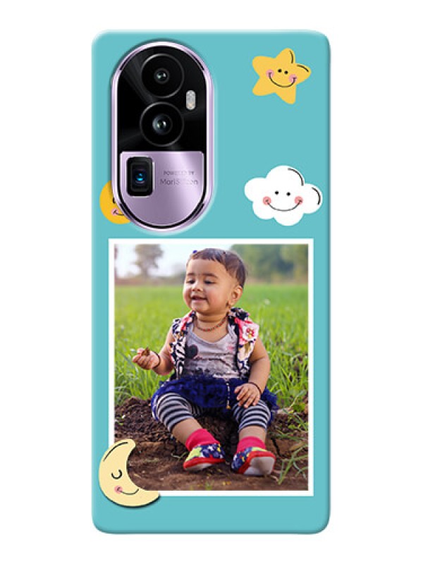 Custom Reno 10 Pro Plus 5G Personalised Phone Cases: Smiley Kids Stars Design
