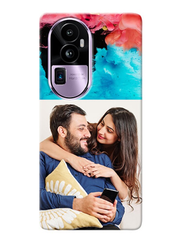 Custom Reno 10 Pro Plus 5G Mobile Cases: Quote with Acrylic Painting Design