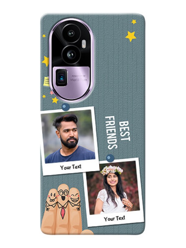 Custom Reno 10 Pro Plus 5G Mobile Cases: Sticky Frames and Friendship Design
