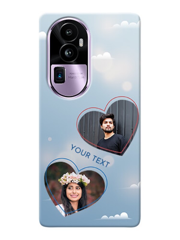 Custom Reno 10 Pro Plus 5G Phone Cases: Blue Color Couple Design