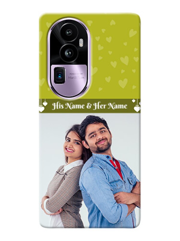 Custom Reno 10 Pro Plus 5G custom mobile covers: You & Me Heart Design