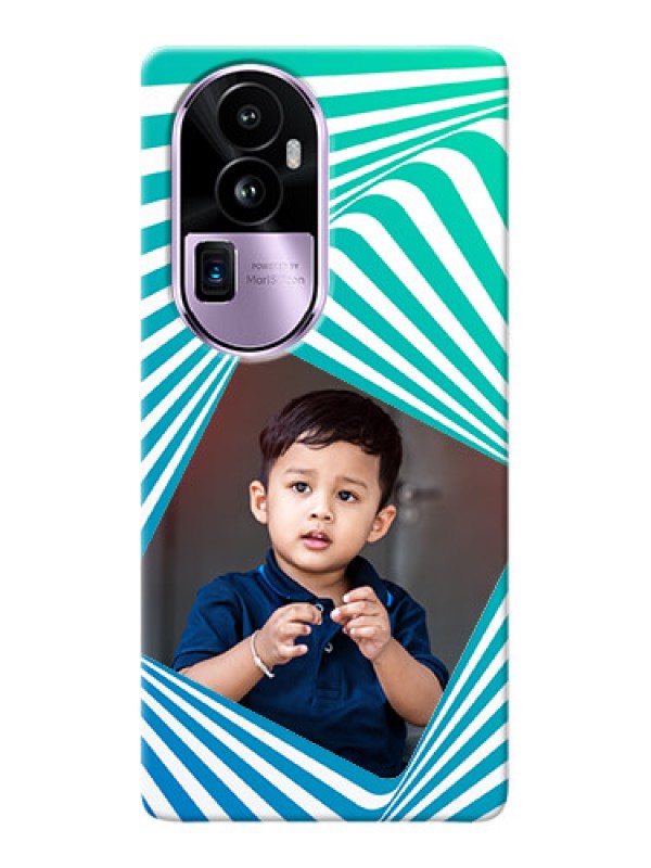 Custom Reno 10 Pro Plus 5G Personalised Mobile Covers: Abstract Spiral Design