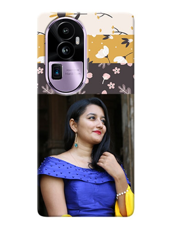 Custom Reno 10 Pro Plus 5G mobile cases online: Stylish Floral Design