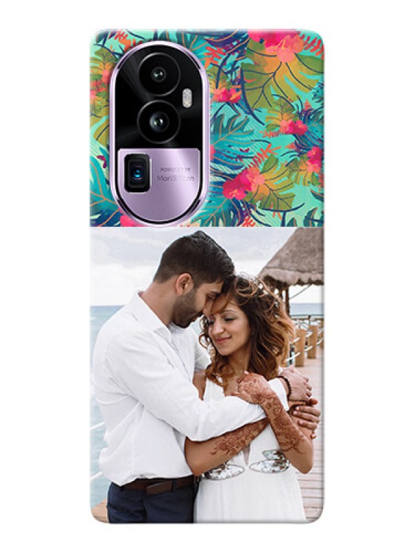 Custom Reno 10 Pro Plus 5G Personalized Phone Cases: Watercolor Floral Design