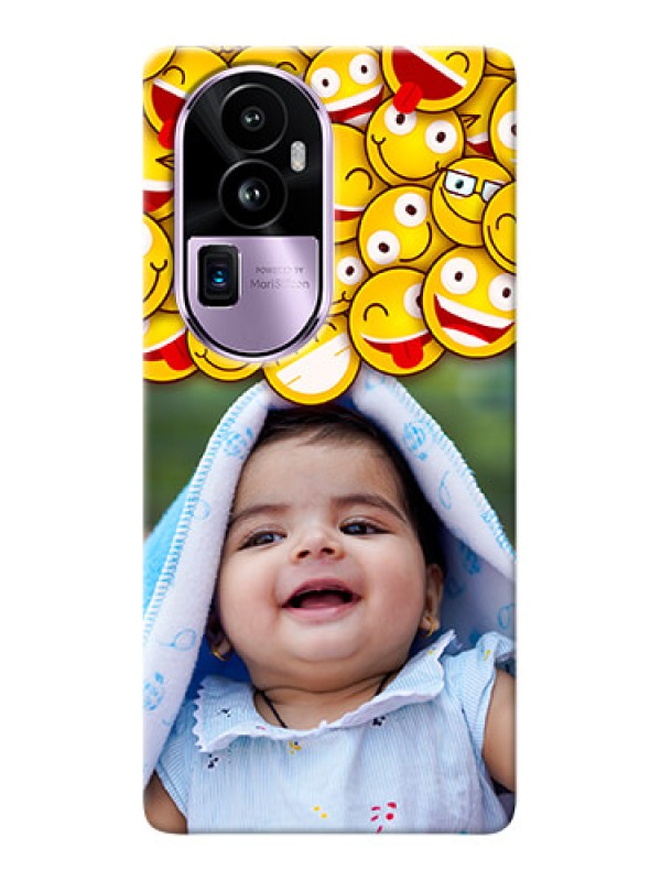 Custom Reno 10 Pro Plus 5G Custom Phone Cases with Smiley Emoji Design