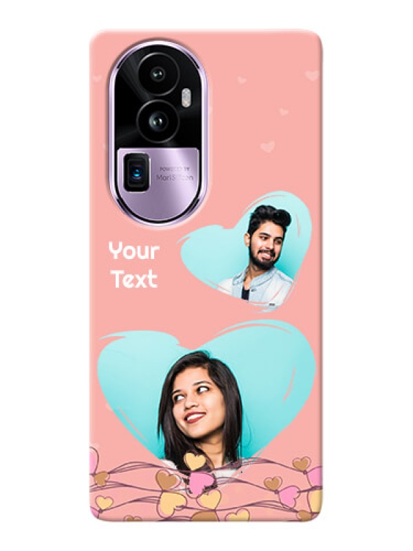 Custom Reno 10 Pro Plus 5G customized phone cases: Love Doodle Design