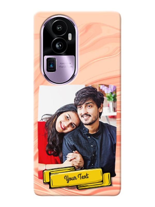 Custom Reno 10 Pro Plus 5G Customized Phone Cases: Marble Texture Design