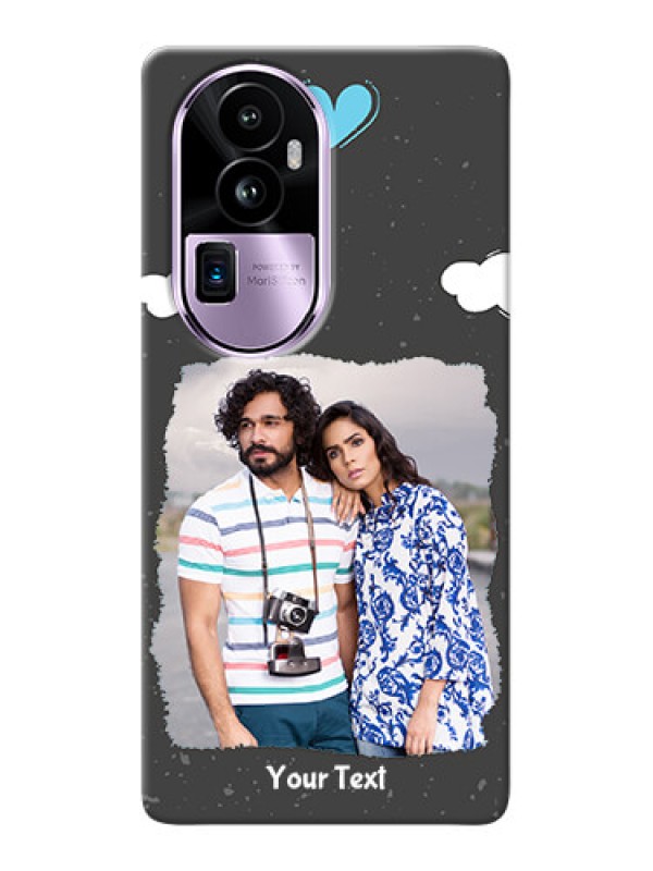 Custom Reno 10 Pro Plus 5G Mobile Back Covers: splashes with love doodles Design