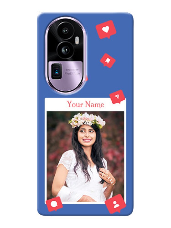 Custom Reno 10 Pro Plus 5G Custom Phone Case with Like Share And Comment Design