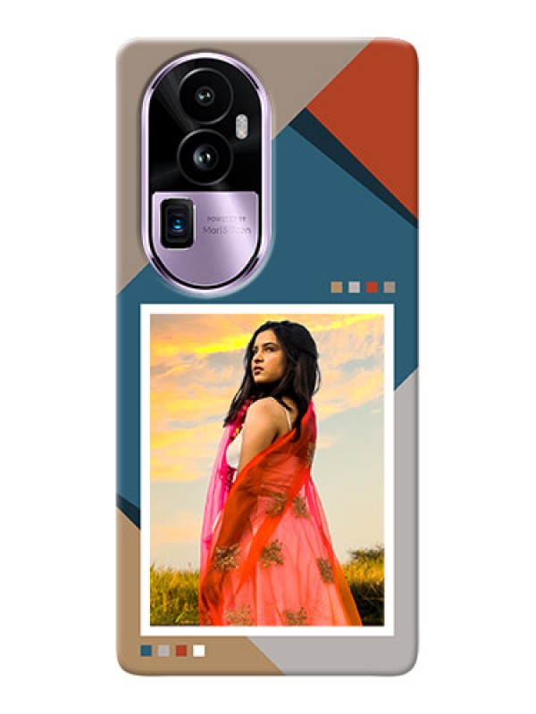 Custom Reno 10 Pro Plus 5G Personalized Phone Case with Retro color pallet Design