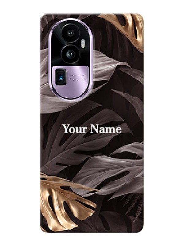 Custom Reno 10 Pro Plus 5G Personalised Phone Case with Wild Leaves digital paint Design