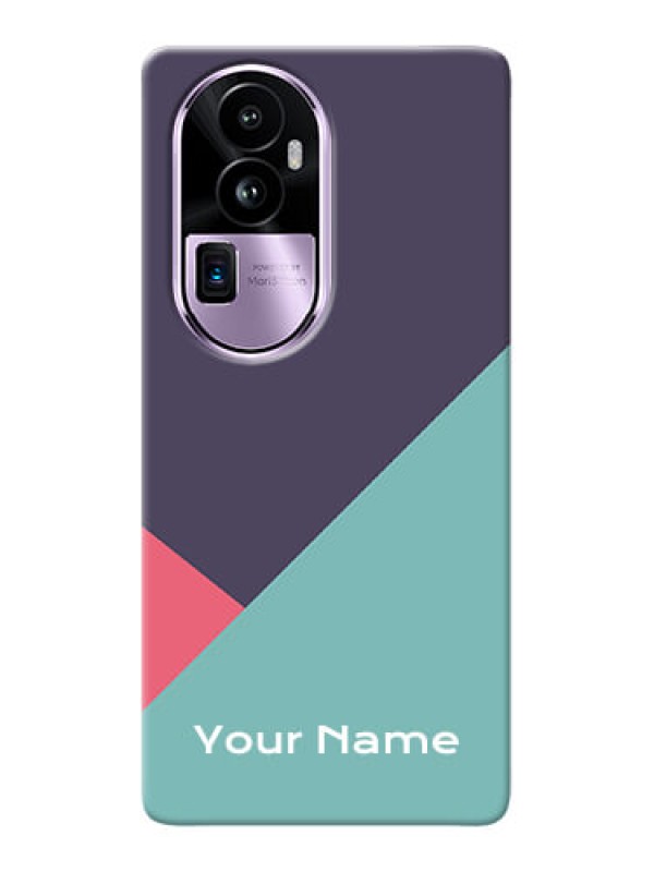 Custom Reno 10 Pro Plus 5G Custom Mobile Case with Tri Color abstract Design