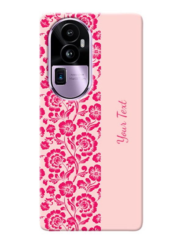 Custom Reno 10 Pro Plus 5G Custom Phone Case with Attractive Floral Pattern Design