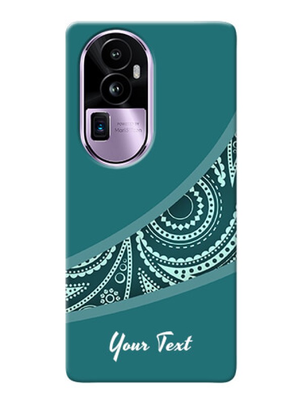 Custom Reno 10 Pro Plus 5G Photo Printing on Case with semi visible floral Design