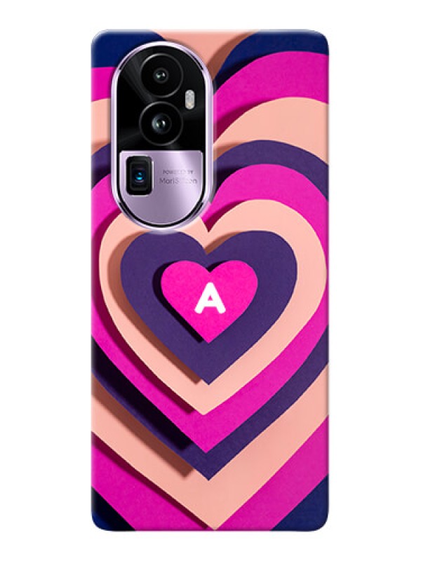 Custom Reno 10 Pro Plus 5G Custom Mobile Case with Cute Heart Pattern Design