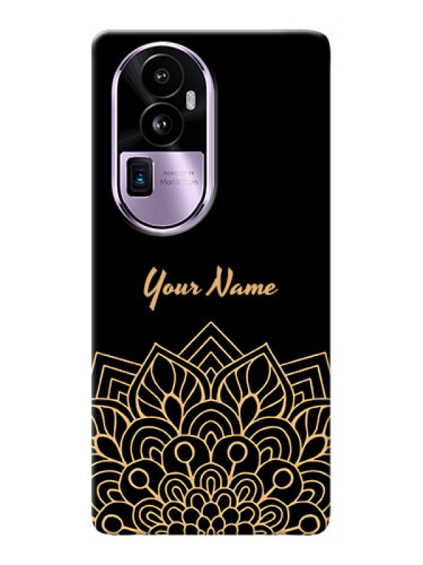 Custom Reno 10 Pro Plus 5G Custom Phone Case with Golden mandala Design