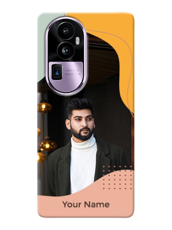 Custom Reno 10 Pro Plus 5G Personalized Phone Case with Triwithcoloured overlay design