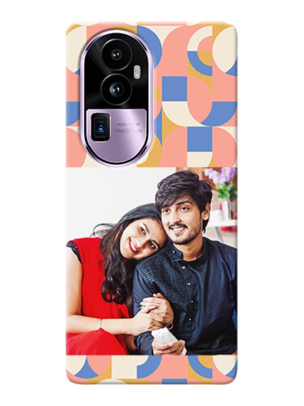 Custom Reno 10 Pro Plus 5G Photo Printing on Case with Semiwithcircle Maze Pattern Design
