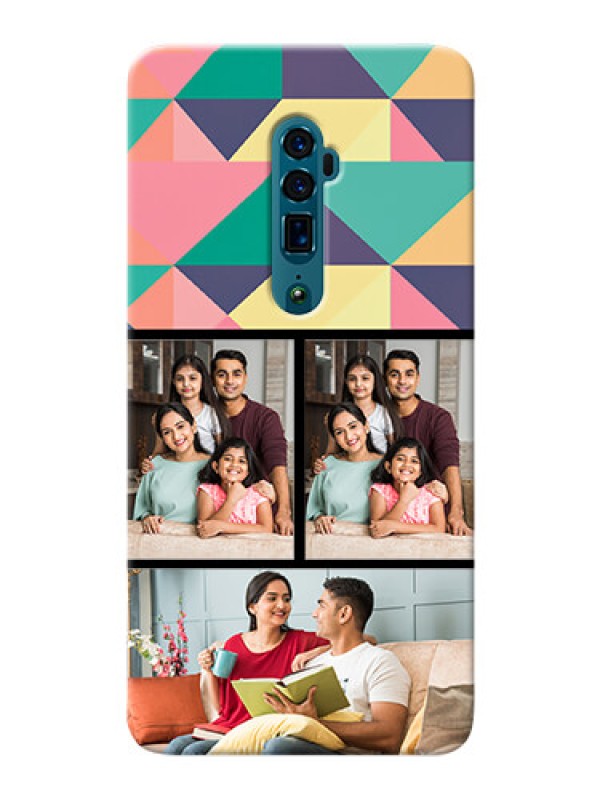 Custom Reno 10X Zoom personalised phone covers: Bulk Pic Upload Design