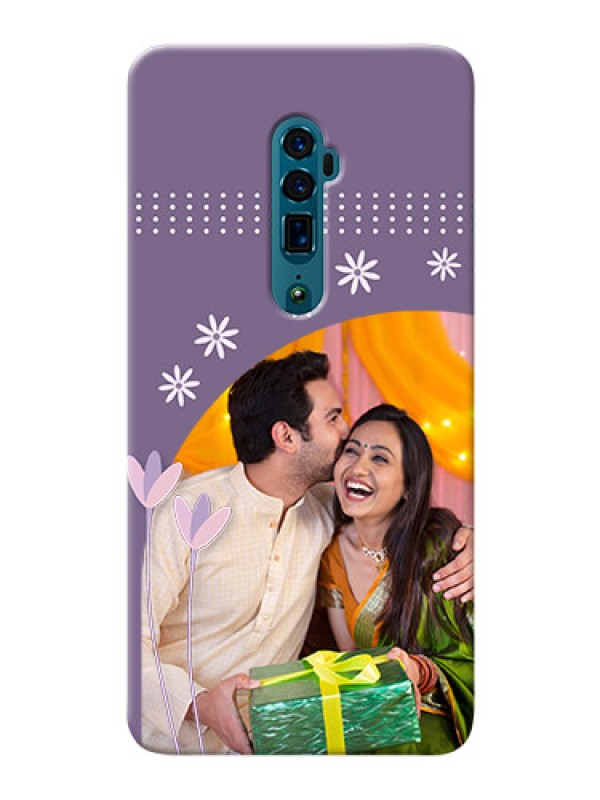 Custom Reno 10X Zoom Phone covers for girls: lavender flowers design 
