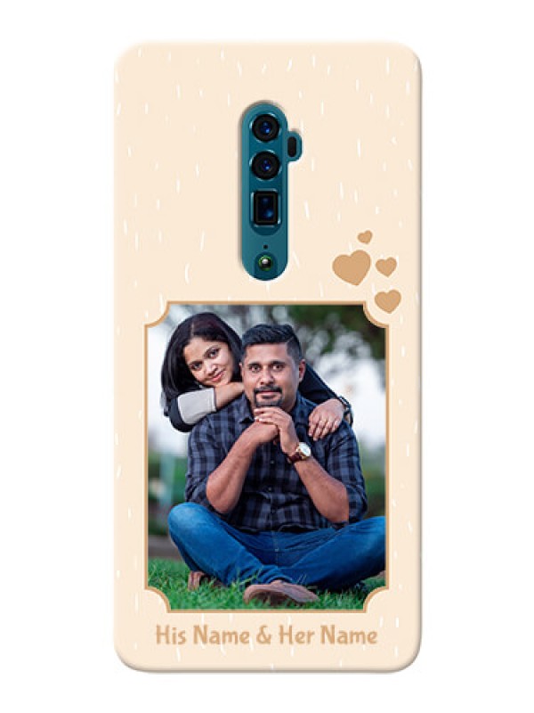 Custom Reno 10X Zoom mobile phone cases with confetti love design 