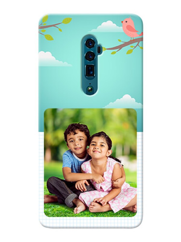 Custom Reno 10X Zoom phone cases online: Doodle love Design