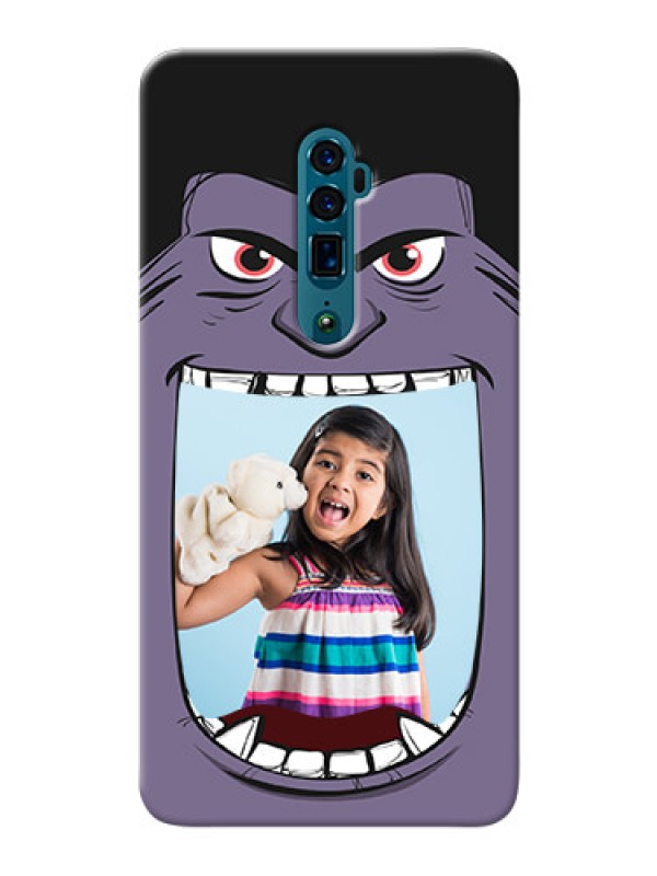 Custom Reno 10X Zoom Personalised Phone Covers: Angry Monster Design