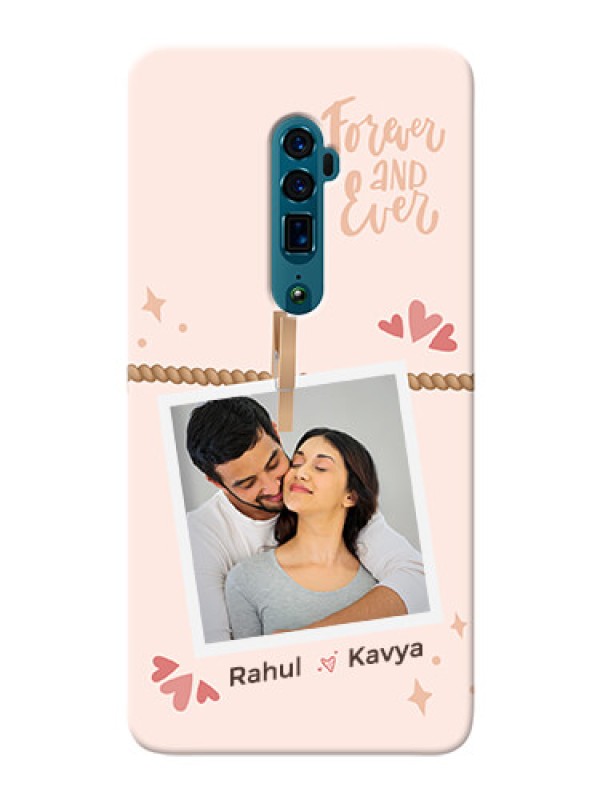 Custom Reno 10X Zoom Phone Back Covers: Forever and ever love Design