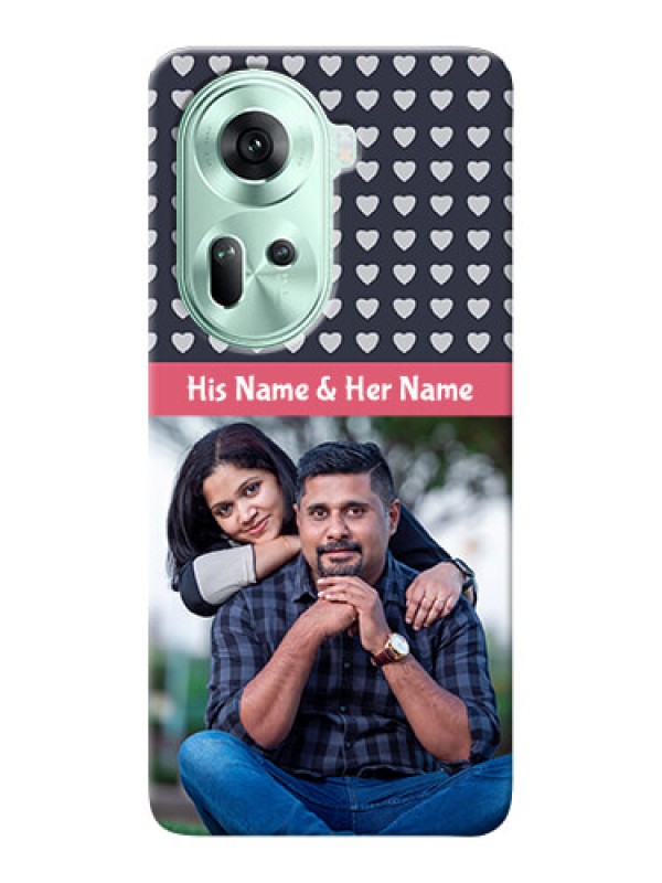 Custom Reno 11 5G Custom Mobile Case with Love Symbols Design