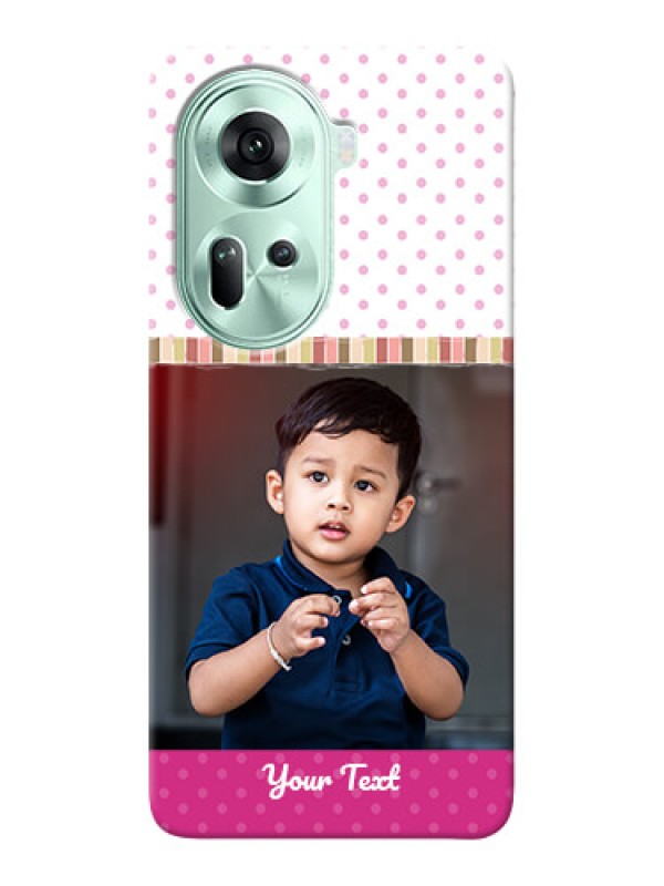 Custom Reno 11 5G custom mobile cases: Cute Girls Cover Design