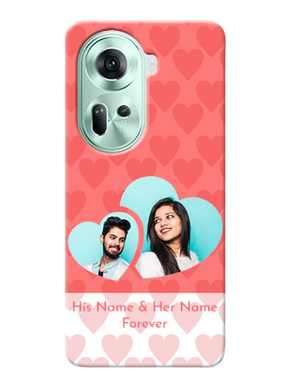Custom Reno 11 5G personalized phone covers: Couple Pic Upload Design