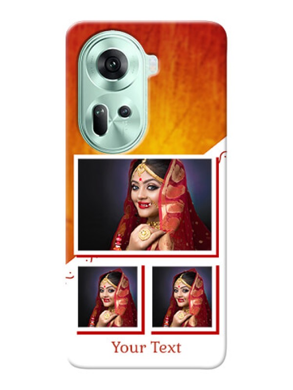 Custom Reno 11 5G Personalised Phone Cases: Wedding Memories Design