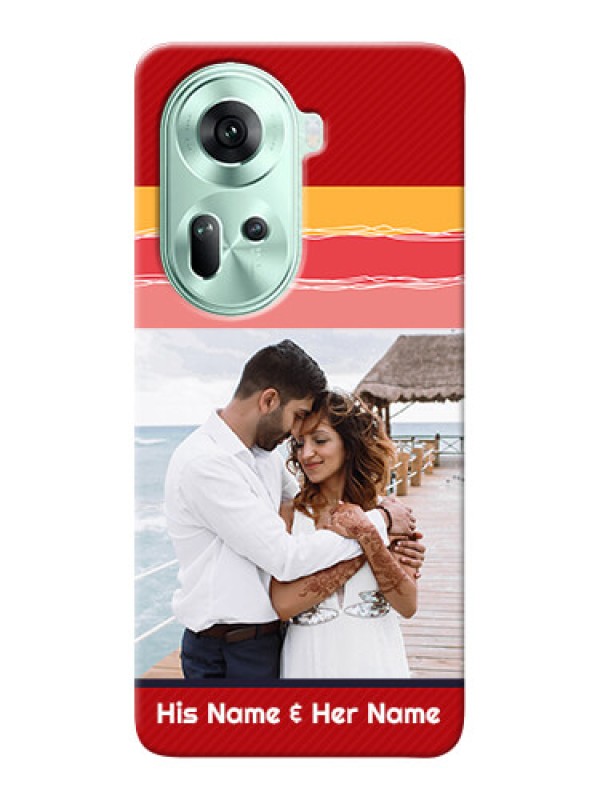 Custom Reno 11 5G custom mobile phone covers: Colorful Case Design