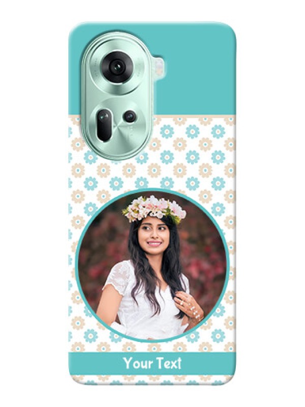 Custom Reno 11 5G Custom Mobile Back Covers: Beautiful Flowers Design