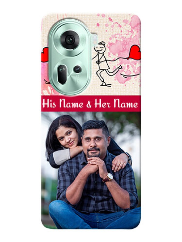 Custom Reno 11 5G phone back covers: You and Me Case Design