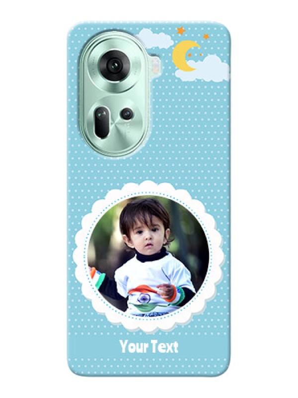 Custom Reno 11 5G mobile cases online: violet Pattern Design