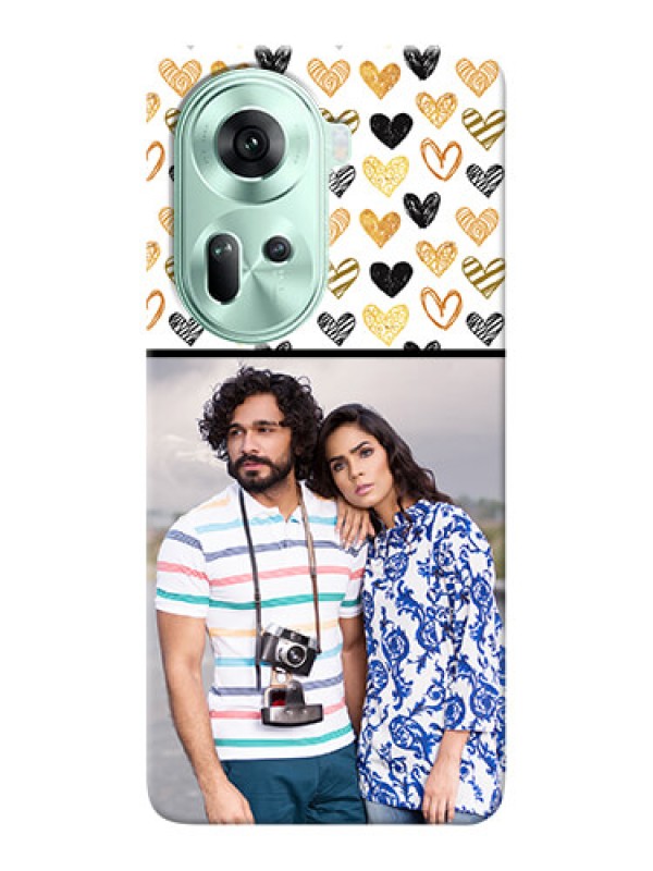 Custom Reno 11 5G Personalized Mobile Cases: Love Symbol Design