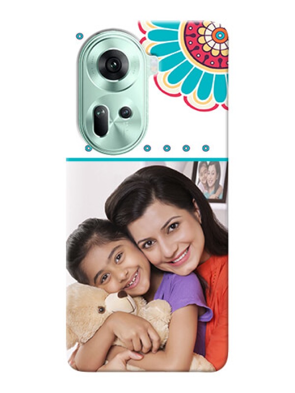 Custom Reno 11 5G custom mobile phone cases: Flower Design