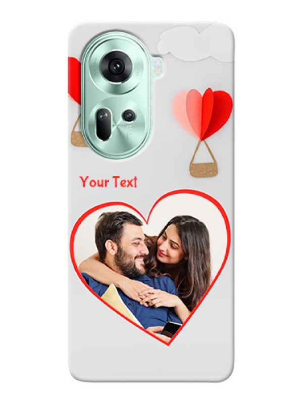 Custom Reno 11 5G Phone Covers: Parachute Love Design