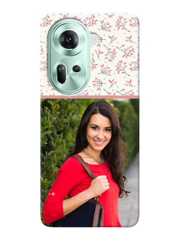 Custom Reno 11 5G Back Covers: Premium Floral Design