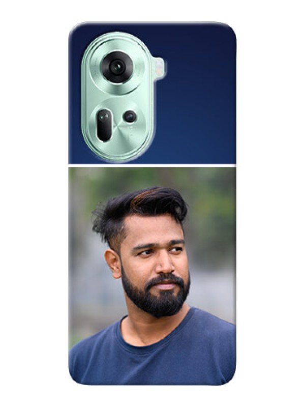 Custom Reno 11 5G Mobile Cases: Simple Royal Blue Design